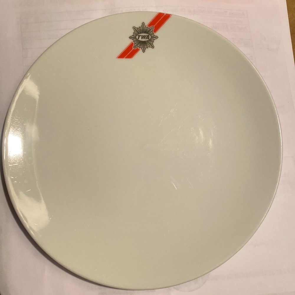 Authentic TWA vintage  dessert plate